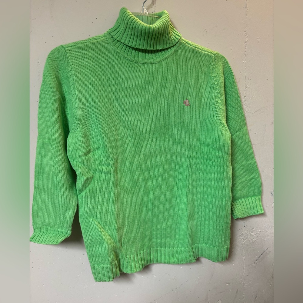 Ralph Lauren Green Knit Sweater